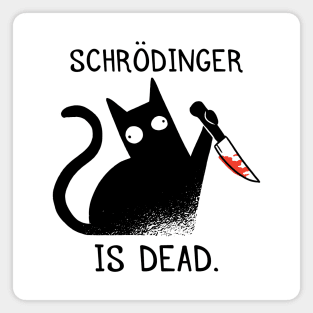 funny cat – Schrodinger is dead Magnet